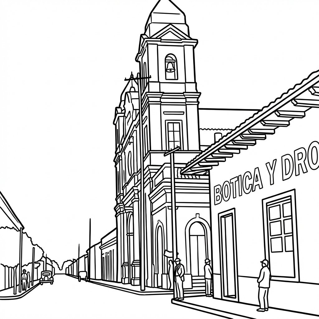 Lámina para colorear - Templo San José