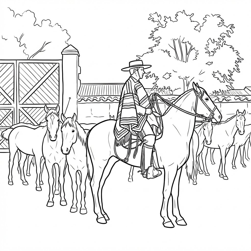 Lámina para colorear - Hacendado