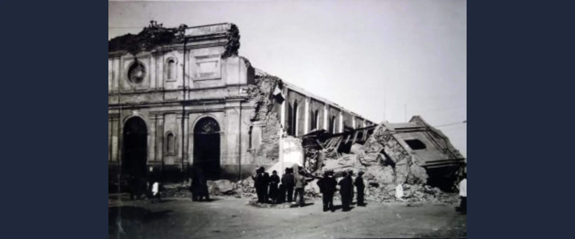 Templo San José tras terremoto de 1939
