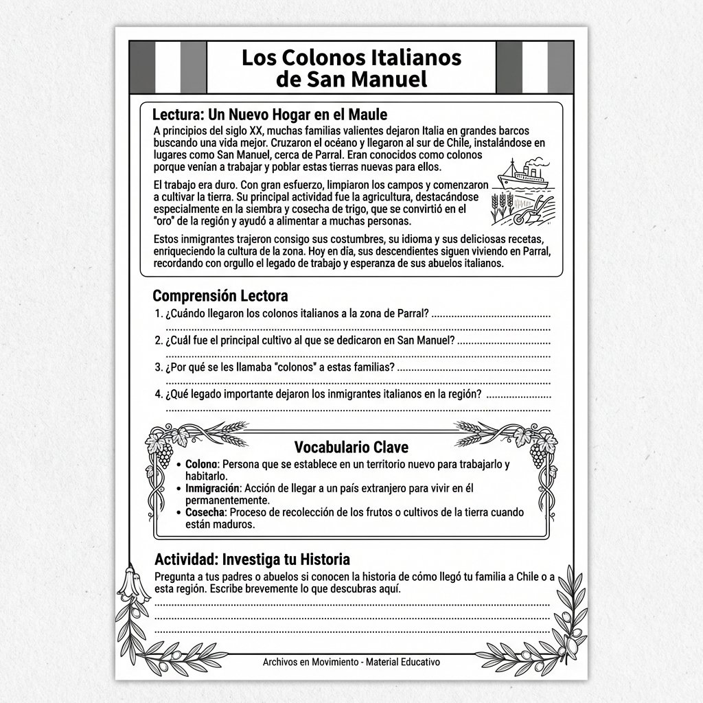 Ficha Pedagógica Colonos